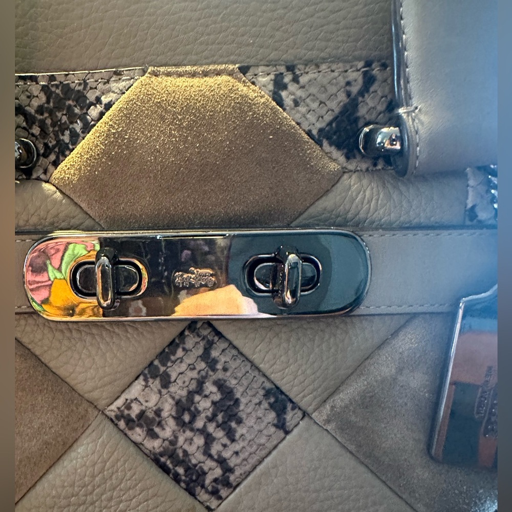 Coach Patchwork Swagger 27 Satchel / Crossbody Euc - image 3